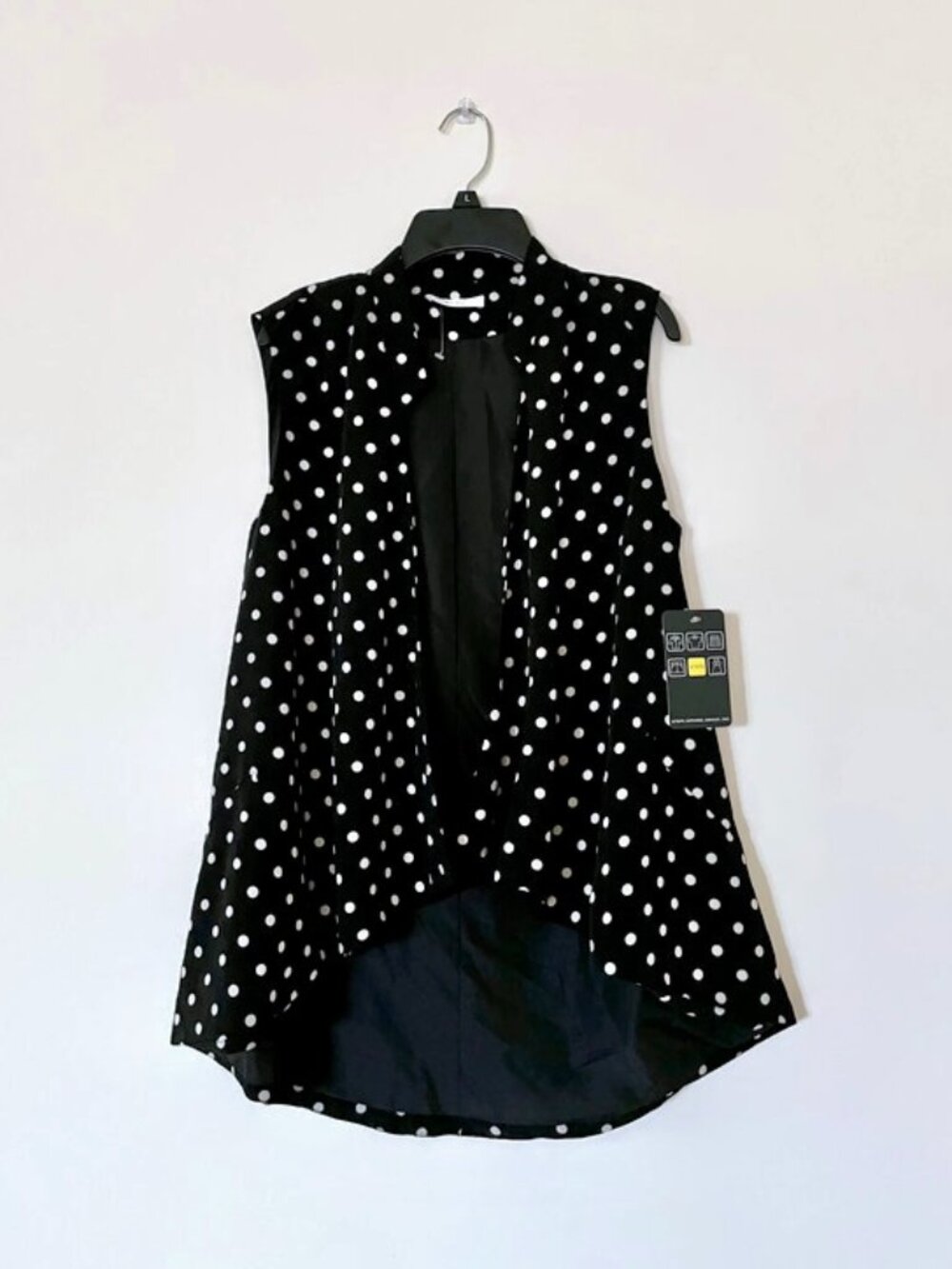 BCNU. Open front polka dot flowy cardigan